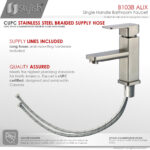 Stylish B-103B Stylish Single Handle Bathroom Faucet (Open Box), product view 9