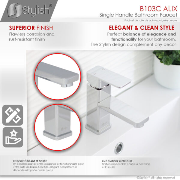 Stylish Alix Bathroom Faucet, product view 3