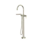 Riobel Arca Thermostatic Single Hole Floor Mount Tub Filler Trim — Polished Nickel