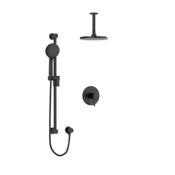 Riobel Edge Shower Kit 323 Trim — Black