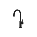 Riobel Lateral Bar/Food Prep Kitchen Faucet With C-Spout — Black