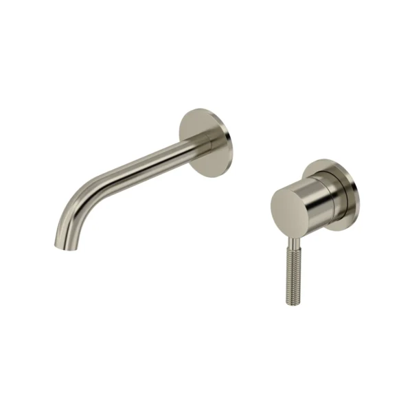 Riobel Riu Wall Mount 360° Lavatory Faucet Trim — Brushed Nickel — Knurled Lever