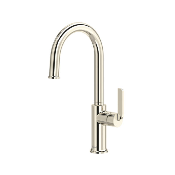 Riobel Authentica Bar/Food Prep Kitchen Faucet With C-Spout — Polished Nickel