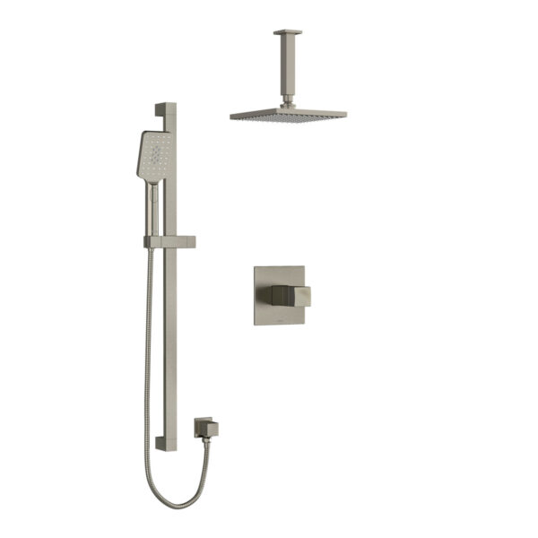 Riobel Reflet Shower Kit 323 Trim — Brushed Nickel