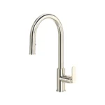 Riobel Arca Pull-Down Kitchen Faucet With C-Spout — Polished Nickel