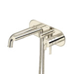 Riobel Authentica Wall Mount Thermostatic/Pressure Balance Tub Filler Trim — Polished Nickel