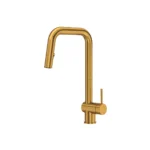 Riobel Azure Pull-Down Kitchen Faucet With U-Spout — Brushed Gold