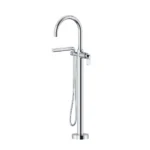 Riobel Arca Thermostatic Single Hole Floor Mount Tub Filler Trim — Chrome