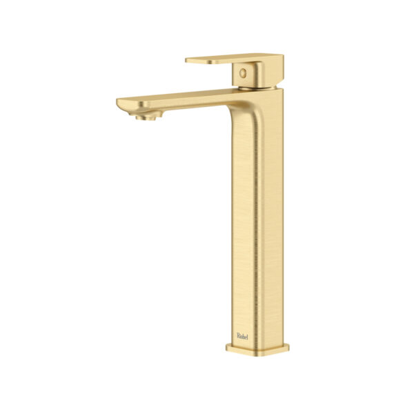 Riobel Equinox Single Handle Tall Lavatory Faucet — Satin Brass US4