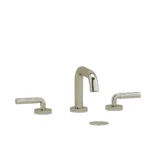 Riobel Riu Widespread Lavatory Faucet With U-Spout — Polished Nickel — Smooth Lever