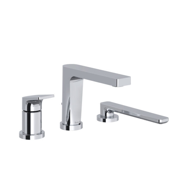 Riobel Ode 3-Hole Deck Mount Tub Filler Trim — Chrome