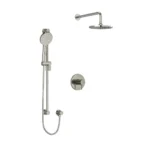 Riobel Riu Shower Kit 323 Trim — Knurled Handle — Brushed Nickel