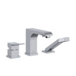 Riobel Zendo 3-Hole Deck Mount Tub Filler Trim — Chrome