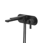 Riobel Manifesto Wall Mount Thermostatic/Pressure Balance Tub Filler Trim — Black
