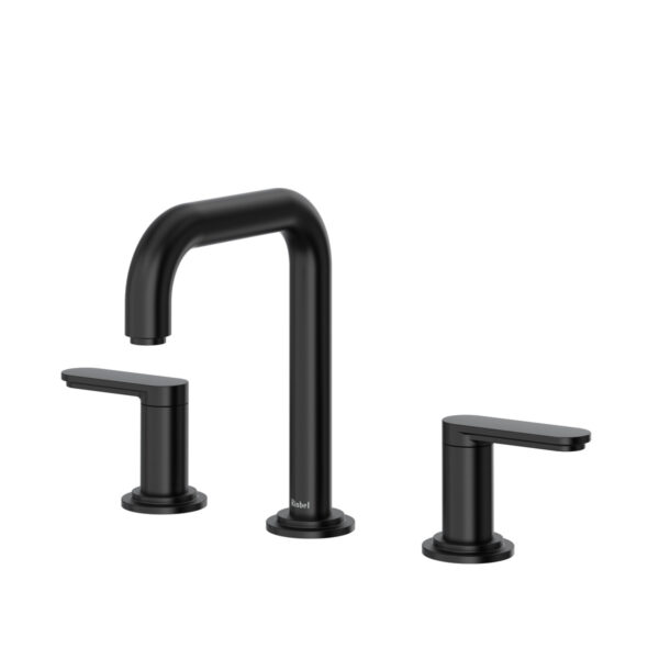 Riobel Arca Widespread Lavatory Faucet With U-Spout — Black