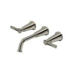 Riobel Momenti Wall Mount Lavatory Faucet Trim — Brushed Nickel
