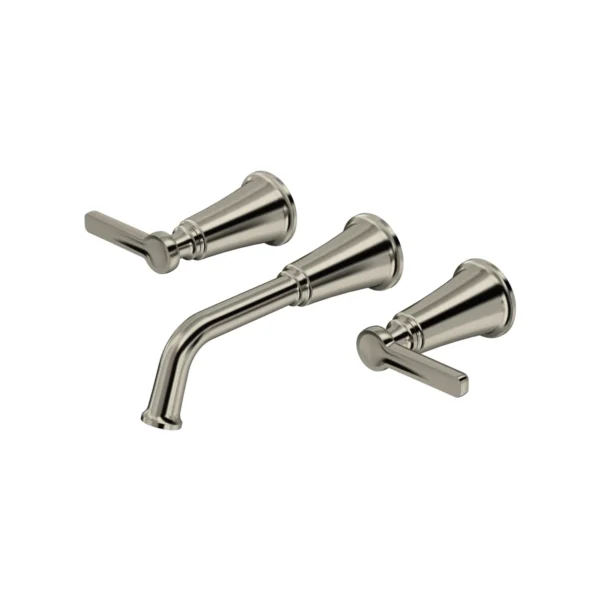 Riobel Momenti Wall Mount Lavatory Faucet Trim — Brushed Nickel
