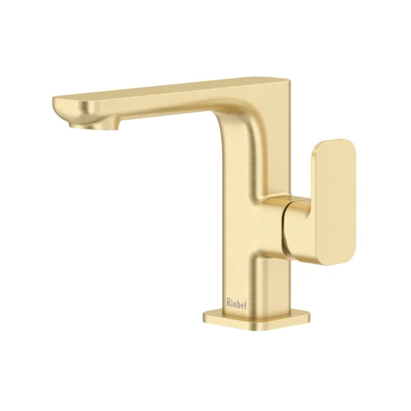 Riobel Equinox Single Handle Lavatory Faucet With Side Handle — Satin Brass US4