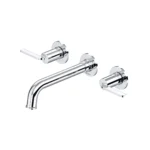 Riobel Authentica Wall Mount Lavatory Faucet Trim — Chrome