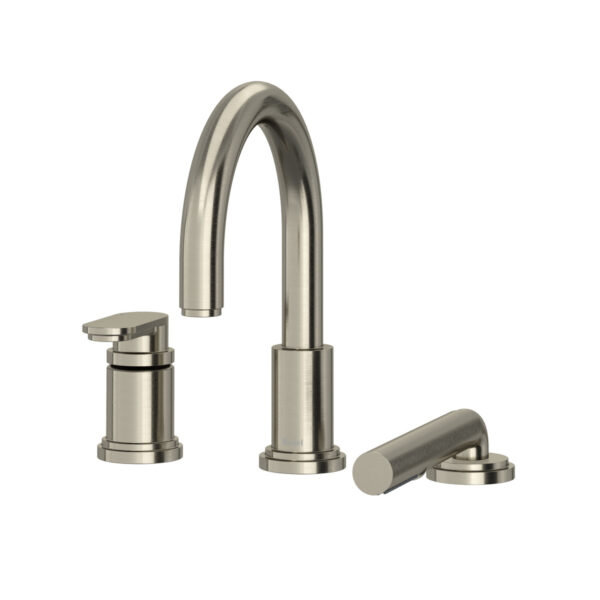 Riobel Arca 3-Hole Deck Mount Tub Filler Trim — Brushed Nickel