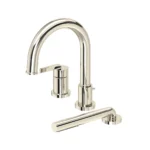Riobel Authentica 3-Hole Deck Mount Tub Filler Trim — Polished Nickel