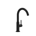 Riobel Azure Bar/Food Prep Kitchen Faucet With C-Spout — Black
