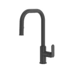 Riobel Arca Pull-Down Kitchen Faucet With U-Spout — Black