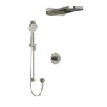 Riobel Riu Shower Kit 2745 — Knurled Handle — Brushed Nickel