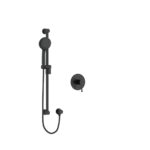 Riobel Edge Pressure Balance Handshower System — Black