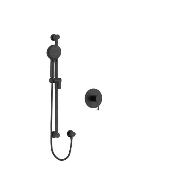 Riobel Edge Pressure Balance Handshower System — Black