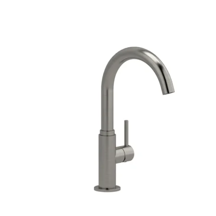Riobel Azure Bar/Food Prep Kitchen Faucet With C-Spout — Stainless steel