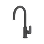 Riobel Arca Bar/Food Prep Kitchen Faucet With C-Spout — Black