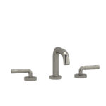 Riobel Riu Widespread Lavatory Faucet With U-Spout — Brushed Nickel — Smooth Lever