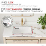 Stylish 18'' Sleek Bathroom Sink, product view 1