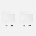 Stylish 21 1/4'' Elegant P-211H Set Of 2 Bathroom Sink, product view 1