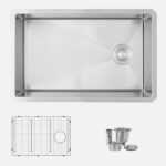 Stylish C128 Azuni 28" Lyon Single Bowl Kitchen Sink Sink Accessory (Open Box), product view 1