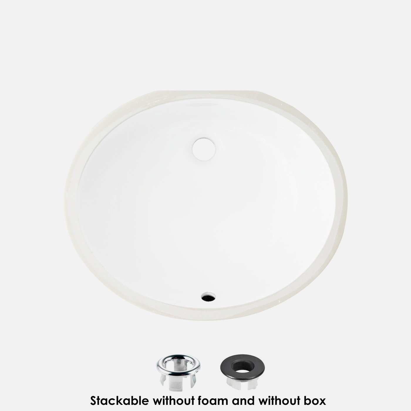 P-206U_gray_2023.jpg Stylish 19'' Cool Bathroom Sink, product view 1
