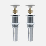 Stylish Pop-Up Drain Without Overflow Set Of 2 Bathroom Sink Drain, product view 1