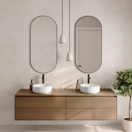 Stylish 14 1/8'' Upscale P-229H Set Of 2 Bathroom Sink, product view 1