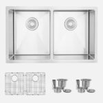 Stylish S-304Tg Stylish 30'' Onyx Double Bowl Kitchen Sink (Open Box), product view 1