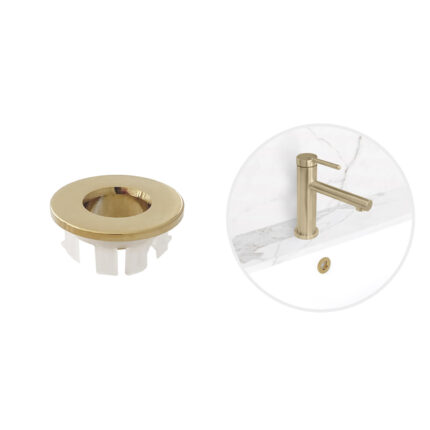 Stylish Sink Basin Trim Overflow Cover Replacement Part, product view 1