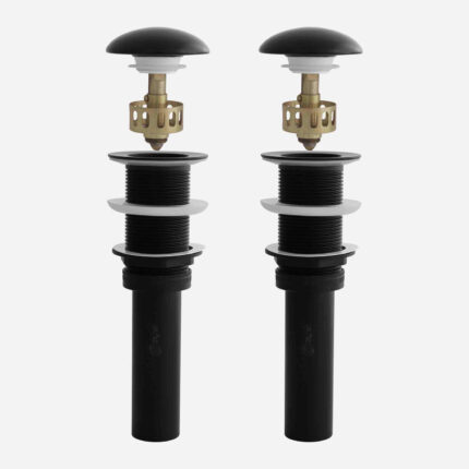 Stylish Pop-Up Drain Without Overflow Set Of 2 Bathroom Sink Drain, product view 1