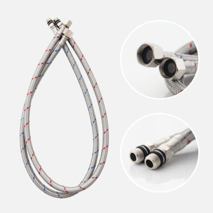 Stylish Stainless Steel Faucet Hoses, Replacement Part, product view 1