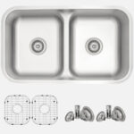 Stylish S-202Xtg Stylish 32'' Dual Mount Double Bowl Kitchen Si Kitchen Sink (Open Box), product view 1