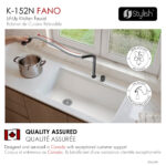 Stylish Fano K-152N Matte Black kitchen faucet, view 9