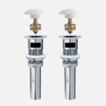 Stylish Pop-Up Drain With Overflow Set Of 2 Bathroom Sink Drain, product view 1