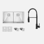 Stylish Combo 33'' Spazio Kitchen Fixture Set, product view 1
