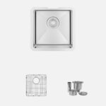 Stylish 15'' Druzy Kitchen Sink, product view 1