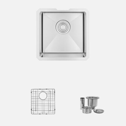 Stylish 15'' Druzy Kitchen Sink, product view 1