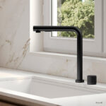 Stylish Fano K-152N Matte Black kitchen faucet, view 11